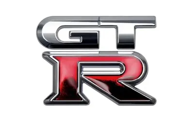 GTR 3D Badge Emblem Chrome & Red For Nissan Skyline R32 R33 R34 R35 GTST GTT GT • $20