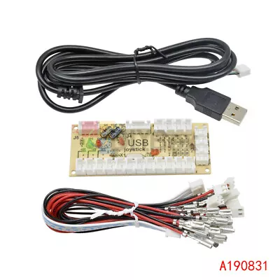 Zero Delay Arcade USB Encoder PC To Joystick MAME 5Pin Sanwa Push Button Cable • $3.38