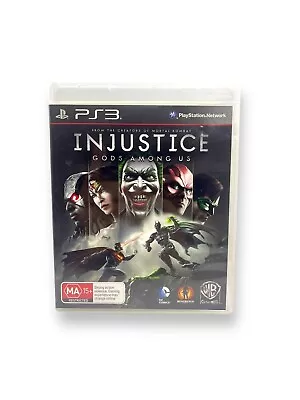 INJUSTICE: Gods Among Us (Sony Playstation PS3) Complete With Manual - Tested • $8.99