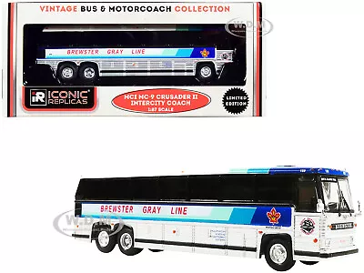 1980 Mci Mc-9 Crusader Ii Bus  Brewster Gray Line  1/87 Iconic Replicas 87-0234 • $39.95