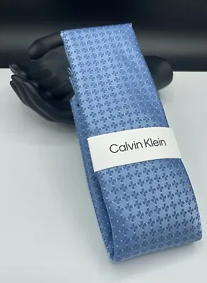MICHAEL KORS Men's Silk Blend Tie ~ Blue ~ Geometric ~ NEW 2024 MSRP: $69.50 • $21.99
