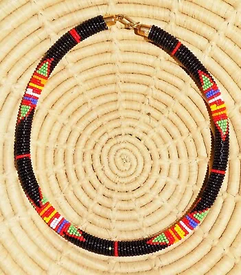 African Maasai Beaded Choker Necklace Ethnic Boho Masai Massai Jnoc30 • $14.97