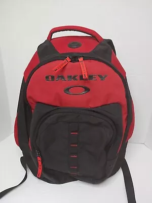 Vintage Y2k OAKLEY Backpack Red/Black Hiking Software Tech • $44