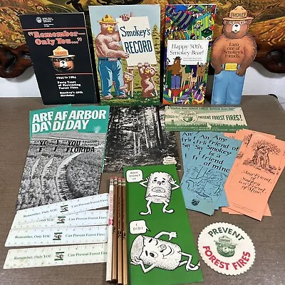 Vintage 60s-90s Smokey Bear Ephemera US Department Of Agriculture Forest Service • $64.99