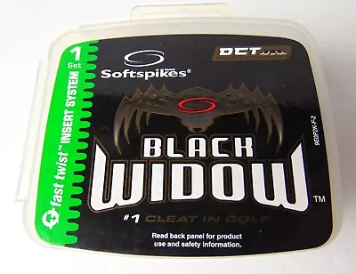 Black Widow - Fast Twist - Soft Spikes - Set Of 15 Pcs. - Cleats For Golf Shoes • $6.95