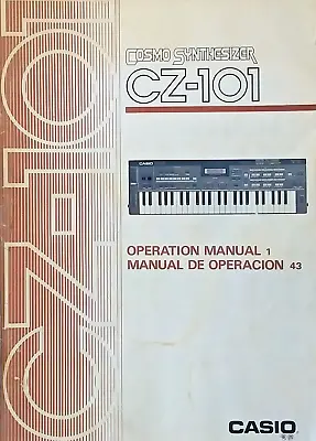 Casio CZ-101 Cosmo Digital Synthesizer Original Owner's Manual Book Japan CZ101 • $67.92