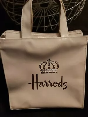 Harrods White Small PVC Bag Preowned • $21