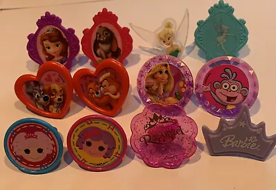 Lot Of 12 - Diff Cupcake Rings - New From DecoPac & Disney - J • $4.95