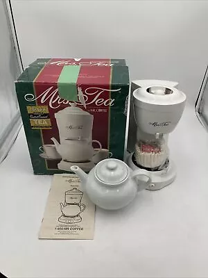Mrs. Tea By Mr. Coffee HTM1 Electric Tea Maker W Box Brewer Pot & Manual Tested • $69.99