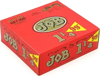 $74.99 • Buy JOB Orange 1 1/4 Slow Burning Cigarette Rolling Papers 1.25 Box Of 100 Booklets