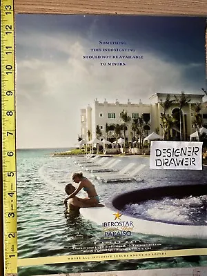 Iberostar Grand Hotel Mexico 2007 Print Ad Advertisement: Ocean Pool Scene • £11.56