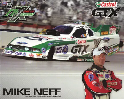 2011 Mike Neff Castrol Ford Mustang Funny Car NHRA Postcard • $4.99