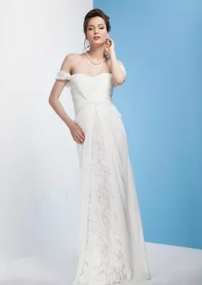 NWT Mignon MSRP $458 White Bridal Gown Brides Dress Wedding Dress Size 0 • $120
