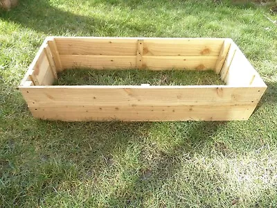 £50 • Buy 25cm High Raised Bed Wooden Garden Planter, Vegetables, Seeds, Bedding, Herbs