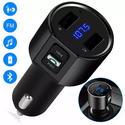 🕐C26S Bluetooth Car Kit MP3 Player Plug USB Transmitter Wireless Radio Adapter • £5.80