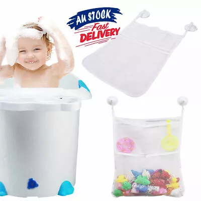 Holder Mesh Bathtub Toy Baby Bath Bathroom Stuff Tidy Net Storage Bag Organizer • $11.95