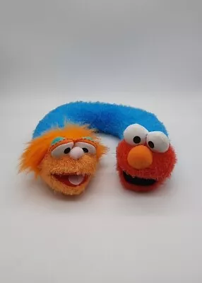 Sesame Street Elmo & Zoe Zoey Head Stuffed Plush Kids Childs Neck Travel Pillow • $15