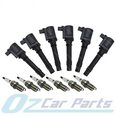 X6 Ignition Coils Spark Plugs SET/KIT FOR TERRITORY SX SY FORD 2004-2011 NEW • $119