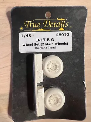 1/48 True Details B-17E Thru G Main Wheels Diamond Tread #48010 • $4.99