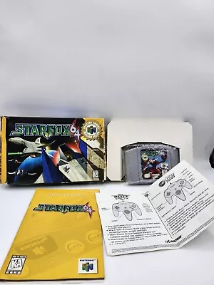 Star Fox 64 N64 Complete CIB RARE Player's Choice Box! Tested With Protector • $75