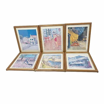 Set Of 6 Vincent Van Gogh Framed Prints 9x11 • $79.99