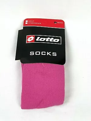 Lotto Team Sport Boys Girls Soccer Pink Socks Size 6-8 • $9.99