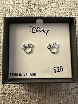 NEW Disney Minnie Mouse Sterling Silver Stud Earrings • $20