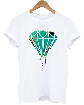 £12.95 • Buy Dripping Diamond Palm Tree White T Shirt Urban Swagger Dope Fresh Clothing Mens