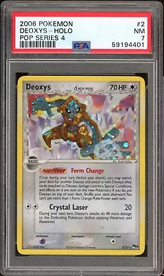 $10.50 • Buy Pokemon Deoxys POP Series 4 Holo Rare #2 PSA 7 -401