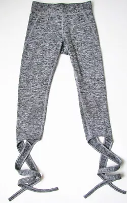 Mossimo Heather Gray Ballet Ankle Wrap Leggings Juniors Womens XS 0 1 2 • $9.95