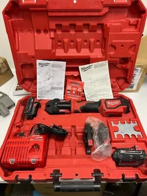 Milwaukee M18 18v Short Throw Press Kit With Pex Crimp Jaws/2 Batteries/charger • $649.99