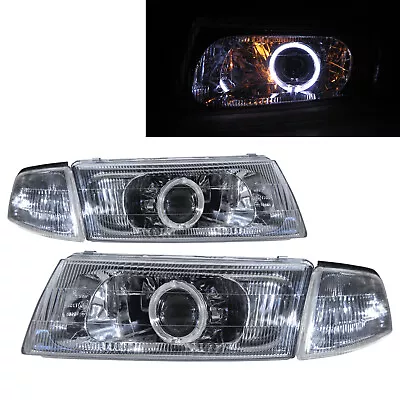 LANCER EVO 6 98-01 4D Guide LED Angle-Eye Headlight CH V1 For Mitsubishi LHD • $434.44