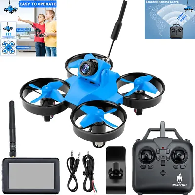 Micro FPV Racing Drone With IPS Display 5.8GHz 800TVL Camera Mini FPV Quadcopter • £69.89