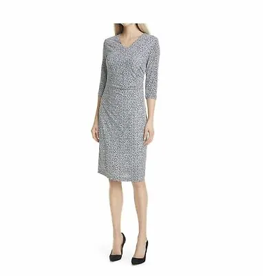 $161.83 • Buy BOSS Epona Printed Jersey Dress In Midnight Fantasy MSRP $398