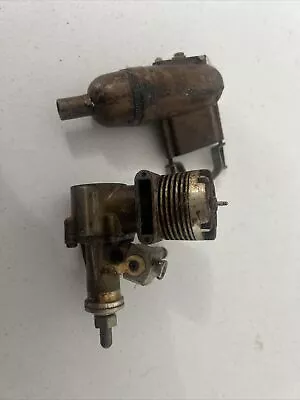 Vintage ENYA 35 Model 5224 Gas RC Airplane Engine! W/ Muffler! • $29.55