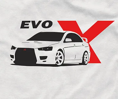 Evo X T-shirt Jdm For Mitsubishi Fans Evolution Shirt • $25.40