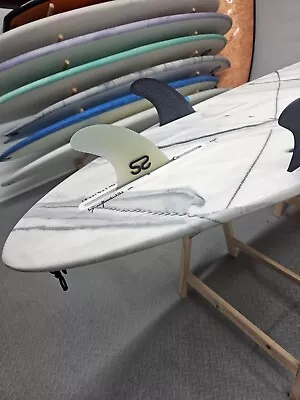 Longboard Single Fin Centre Fin 4.5  Turn Your 2+1 Into A Thruster Set. • £35