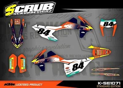 KTM Graphics EXC EXCf 125 150 250 300 350 450 500 - 2017 2018 2019 Decals • $274.89