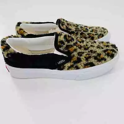 Vans Slip On 59 Sneakers New Women's Many Sizes Animal Print Leopard/sherpa • $29.99