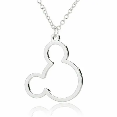 Elegant 925 Sterling Silver Mickey Mouse Fashion Jewelry Charms Pendant Necklace • $19.74