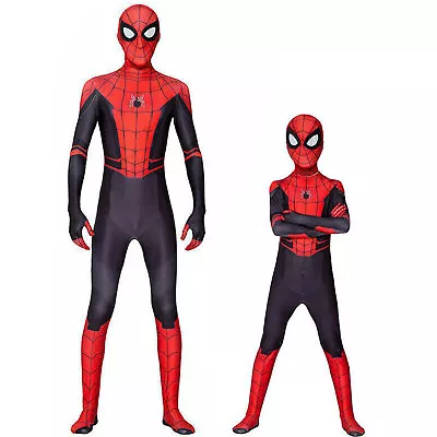 Adult Children Spider-Man Far From Home Spiderman Costume Cosplay Halloween Gift • £20.74