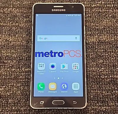Samsung Galaxy On5 SM-G550T1 8GB Storage 1.5GB RAM MetroPCS Black Android 6  • $29.99