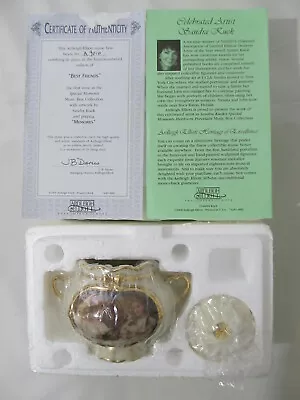 Ardleigh Elliot Porcelain Trinket/Music Box  Best Friends  Special Moment 2000 • $24.99
