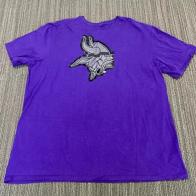 Minnesota Vikings Shirt Mens 2XL XXL Nike Tee Purple NFL Football S/S • $11.89