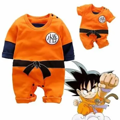 £11.99 • Buy HOT! Newborn Baby Boys  Romper Goku Cosplay Costume Jumpsuit Playsuit