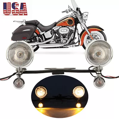 Passing Turn Signals Light Bar For Yamaha V-Star XVS 650 1100 Custom Silverado • $67.73