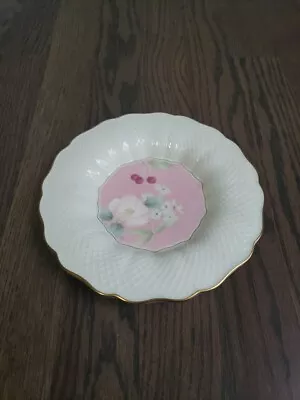 Mikasa Botanic Pink Round Trinket Dish • $8.99