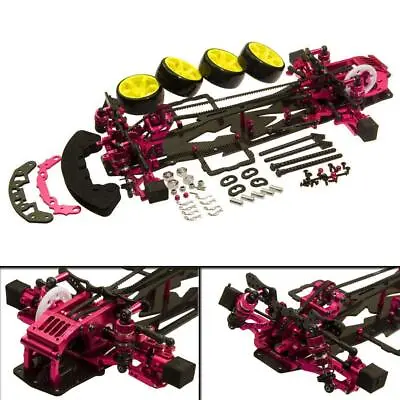 Alloy & Carbon Sakura D3 1:10 4WD Drift Car Frame Chassis Body & Front One Way • $179.99