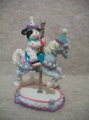 Through Ups And Downs - Carousel - Mary Moo Moo Cow Figurine • $39