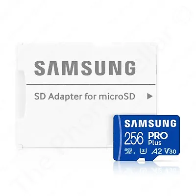 Samsung PRO Plus 256GB MicroSDXC Memory Card & SD Adapter UHS-I Class 10 U3 V30 • $16.99